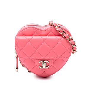 Chanel Mini Lambskin Cc In Love Heart Crossbody